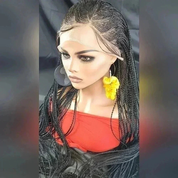 🔥 100% Handmade Long Braided Wig – Luxury  Jet Black Long 🔥 - Picture 9 of 17